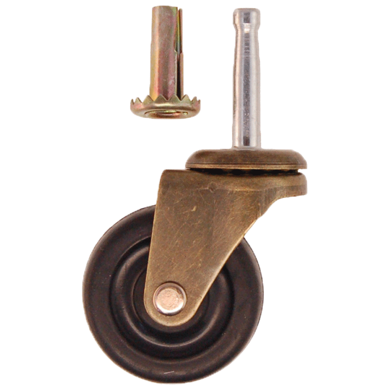Antique Brass Casters for Furniture Small