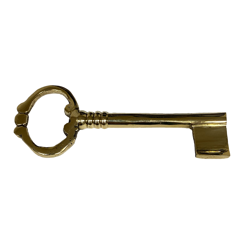 Solid Brass Elegant Skeleton Key