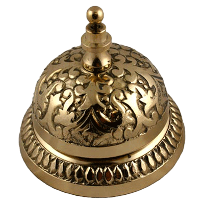 vintage brass counter bell